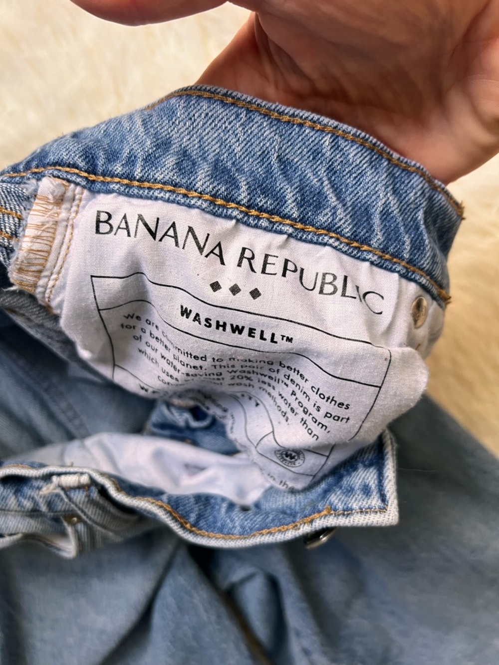 Banana Republic Cropped Slim Blue Jeans - Picture 3 of 4